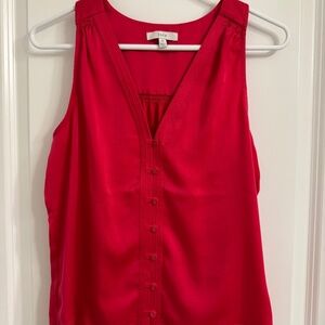 Like New Joie Red Tank Top, size XS, V neck, stunning